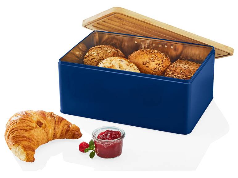 ERNESTO® Brotkasten, mit Bambusdeckel, 2in1 Schlussverkauf