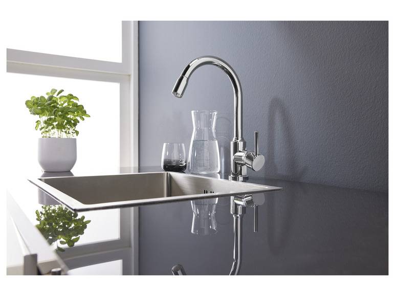 LIVARNO home LED-Spültischarmatur, 360° schwenkbar Günstiger Verkauf
