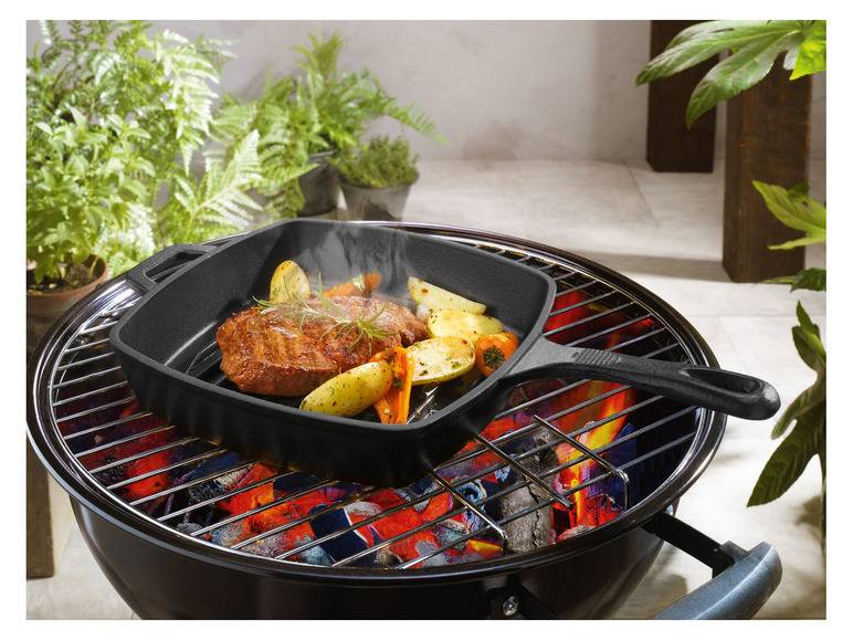 GRILLMEISTER Bratpfanne, aus Gusseisen Kostenloser Versand