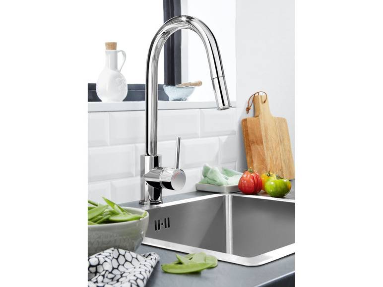 LIVARNO home Design Küchenarmatur, mit Brauseschlauch Muttertagsangebot