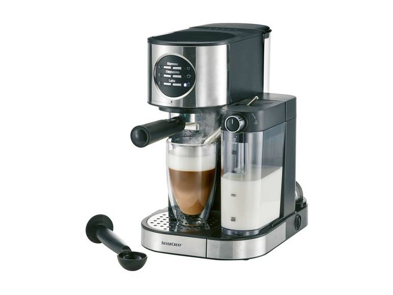 SILVERCREST® KITCHEN TOOLS Espressomaschine mit Milchaufschäumer »SEMM 1470 A2« Kauf eins, bekomm eins gratis