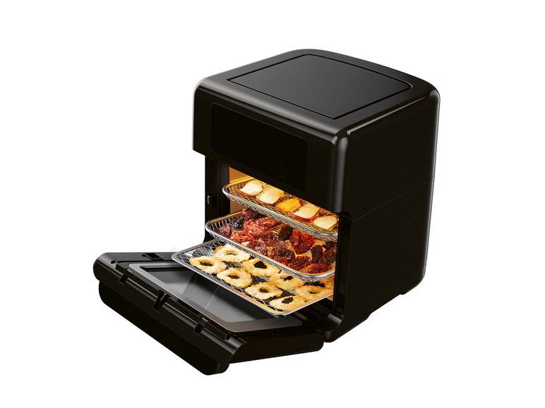 SILVERCREST® KITCHEN TOOLS Heißluftfritteuse 9-in-1 SHF 1800 B1 Tägliche Deals