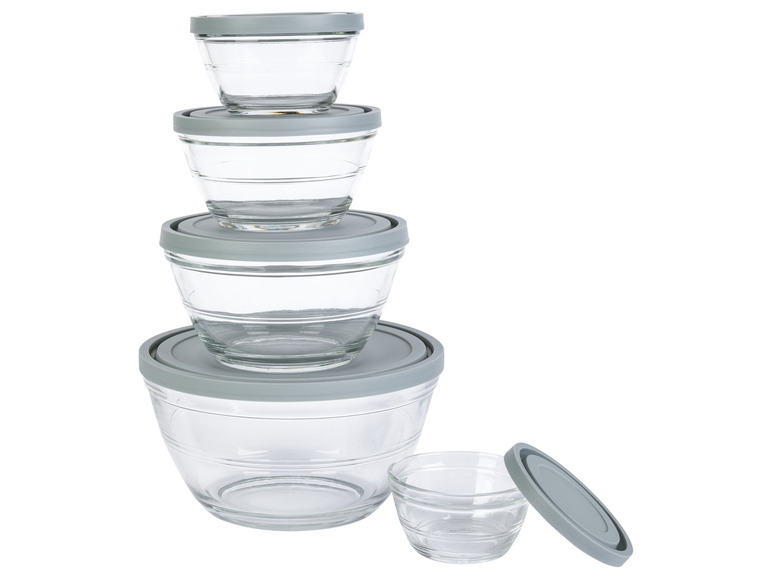 LIVARNO home Glasschüssel-Set, 5 Stück Nur noch ein Tag übrig