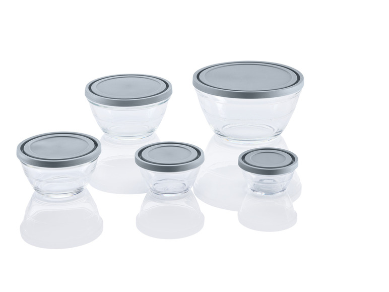 LIVARNO home Glasschüssel-Set, 5 Stück Nur noch ein Tag übrig