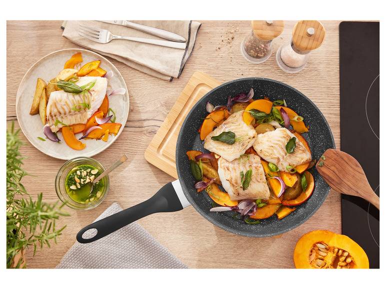 ERNESTO® Aluminium-Pfanne / -Wok, 28 cm, in Granitoptik Rabatte dieses Monats