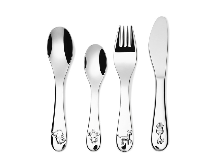 ERNESTO® Kinderbesteck-Set, 4-teilig, hochglanzpoliert Meist gekauft
