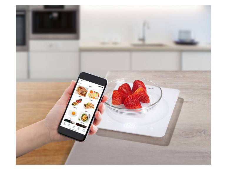 SILVERCREST® KITCHEN TOOLS Küchenwaage Smart »SKWS 5 A1«, Abschaltautomatik Fabrik Onlineshop