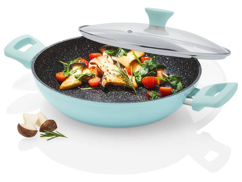 ERNESTO® Servierpfanne, 28 cm, Aluminium, mit Deckel Sonderangebot