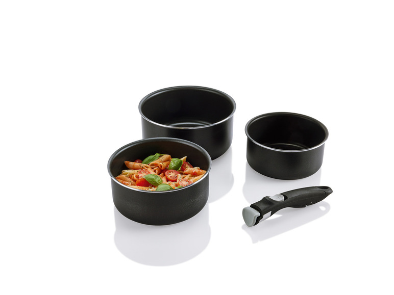 ERNESTO® Topf- / Pfannen-Set, 4-teilig, mit abnehmbarem Griff Osterangebot