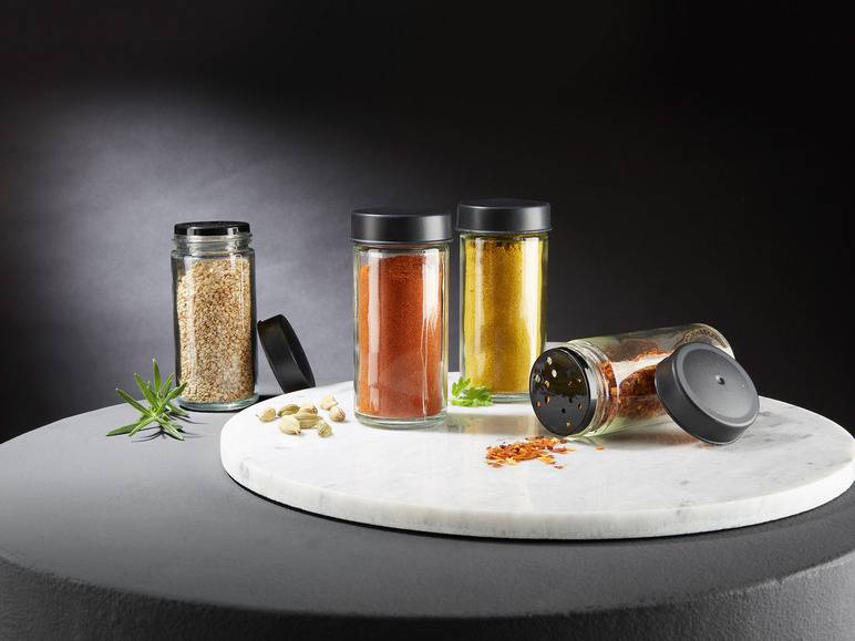 ERNESTO® Gewürzregal, drehbar, mit 9 Glasbehältern Kauf eins, bekomm eins gratis