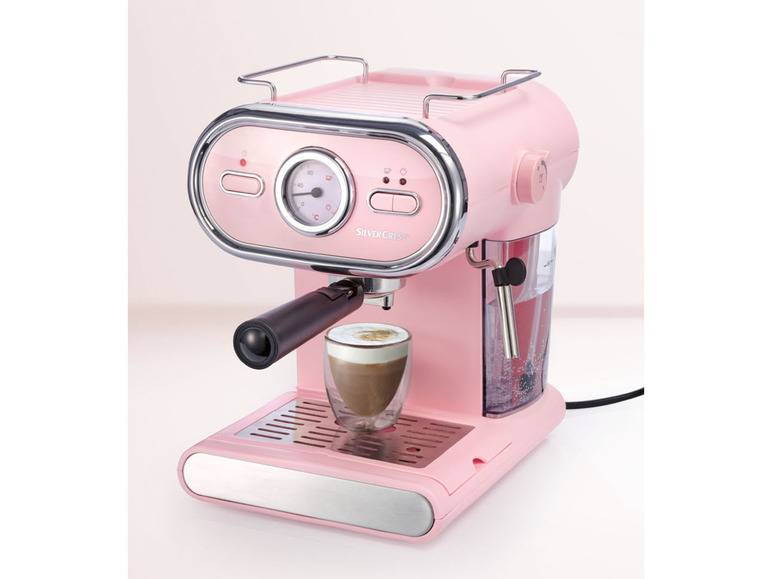 SILVERCREST® KITCHEN TOOLS Espressomaschine/Siebträger Pastell rosa SEM 1100 D3 Letzter Tag