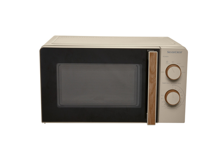 SILVERCREST® KITCHEN TOOLS Mikrowelle SMWH 700 B2, taupe, Holzedsign Super Rabatt