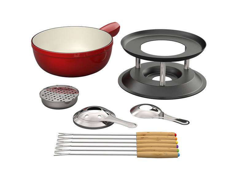 ERNESTO® Fondue Gusseisen 20 cm Riesige Rabatte