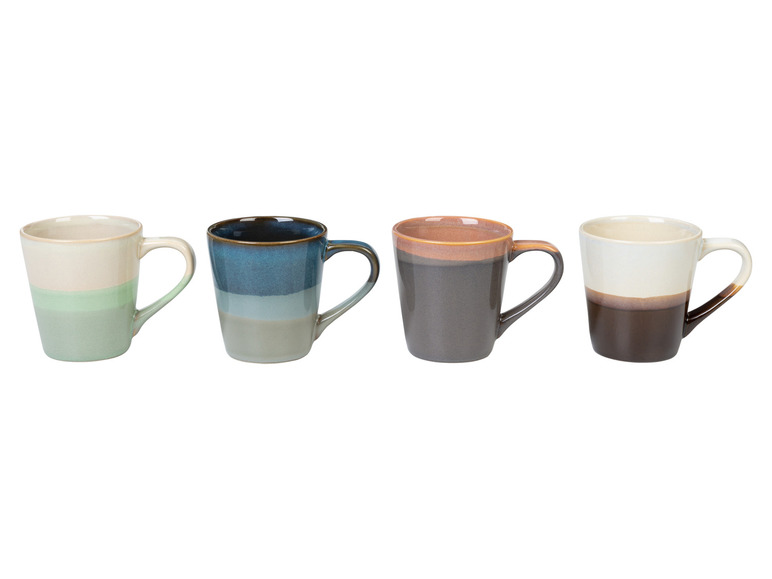 LIVARNO home Kaffeetassen Set / Kaffeekanne, aus glasiertem Steingut Outlet