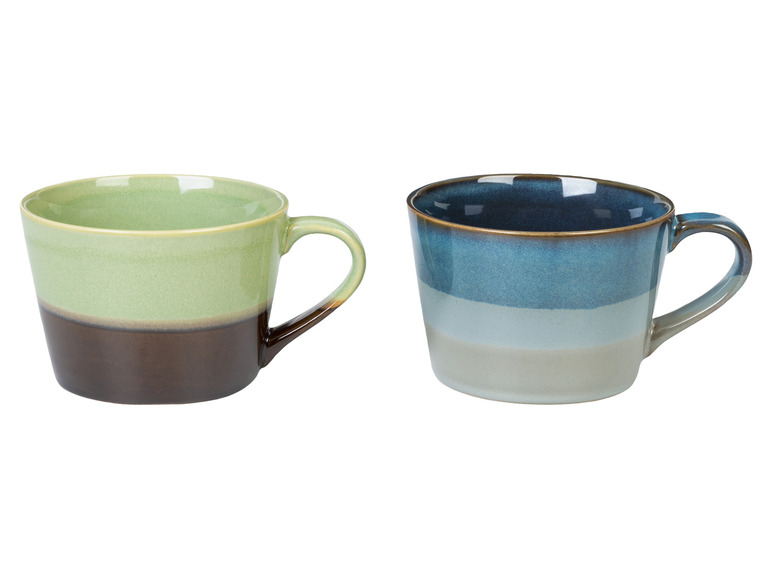 LIVARNO home Kaffeetassen Set / Kaffeekanne, aus glasiertem Steingut Outlet