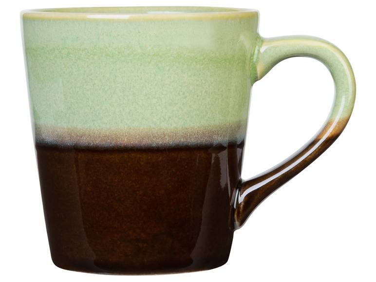 LIVARNO home Kaffeetassen Set / Kaffeekanne, aus glasiertem Steingut Outlet