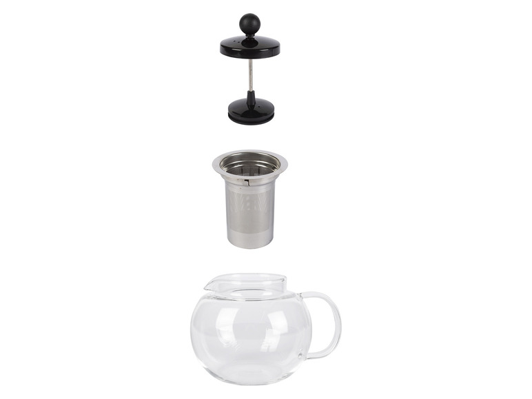 ERNESTO® Glas-Teekanne /-Kaffeebereiter, besonders leicht Günstiger Verkauf