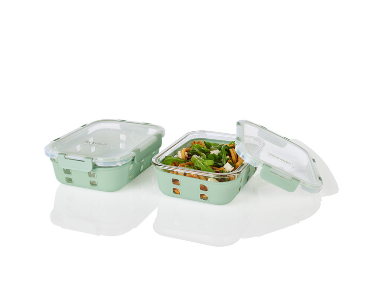 ERNESTO® Glas-Frischhaltedosen-Set, 2 Stück Fabrikverkauf