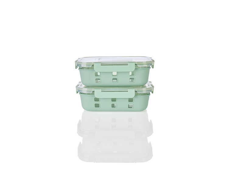 ERNESTO® Glas-Frischhaltedosen-Set, 2 Stück Fabrikverkauf
