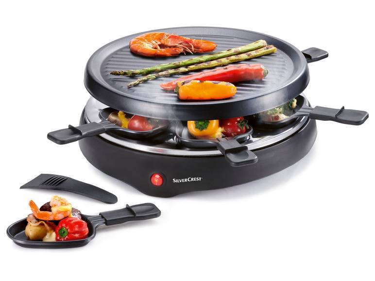 SILVERCREST® KITCHEN TOOLS Raclette-Grill, 800 W, Ø 29 cm Günstig kaufen