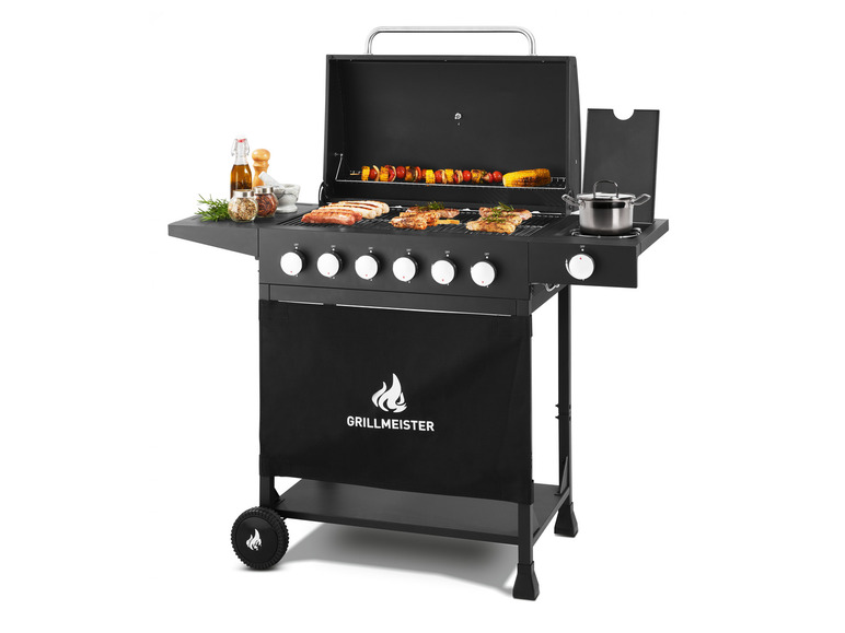 GRILLMEISTER Gasgrill »Memphis«, 6plus1, 18 kW, mit Seitenbrenner Online Shopping