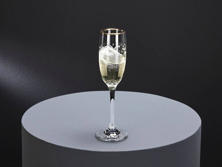 ERNESTO® Glas Set, 6-teilig, mit Goldrand Sonderangebote