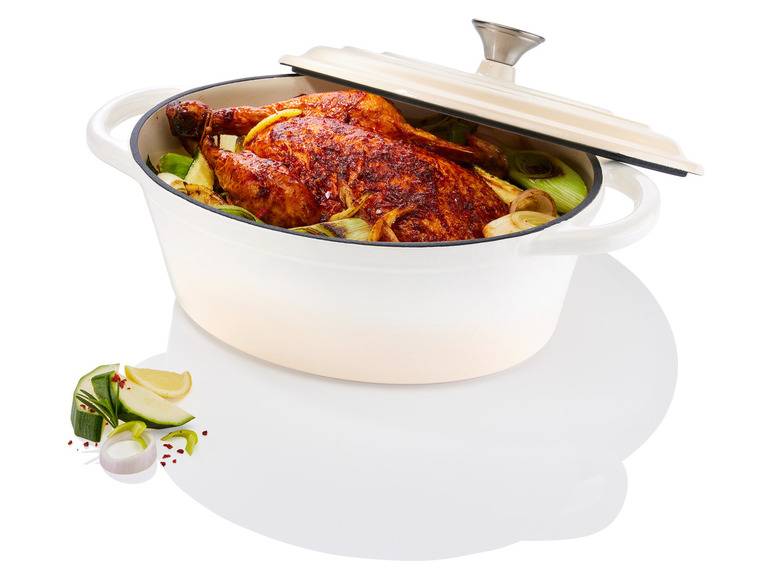 LIVARNO home Gusseisen-Bräter, mit Drop-System, 3,8 l Black Friday Preise