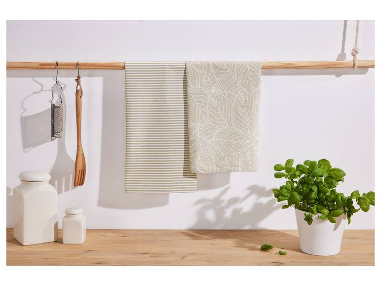 LIVARNO home Geschirrtücher, 2 Stück 50% Rabatt für begrenzte Zeit