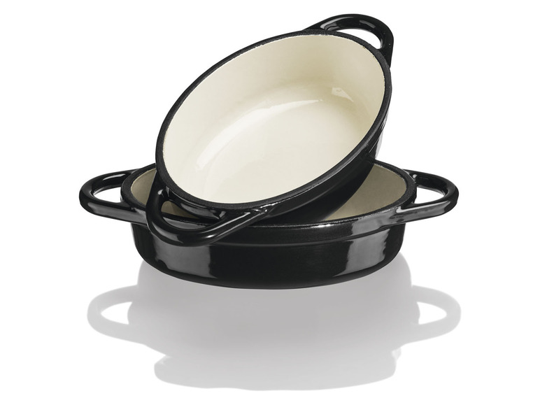 ERNESTO® Mini-Gusseisen-Auflaufformen, 14,5 x 10 cm, 2 Stück Meist gekauft