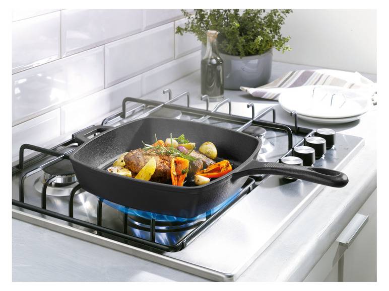 GRILLMEISTER Gusseisen mit Wok und Bratpfanne Günstig kaufen