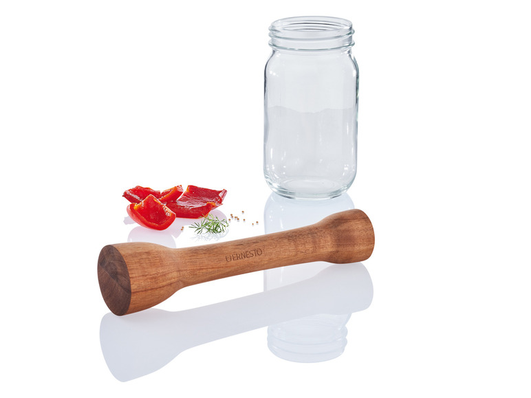 ERNESTO® Fermentier-Holzstampfer \ Fermentier-Glasgewichte Flash Sale