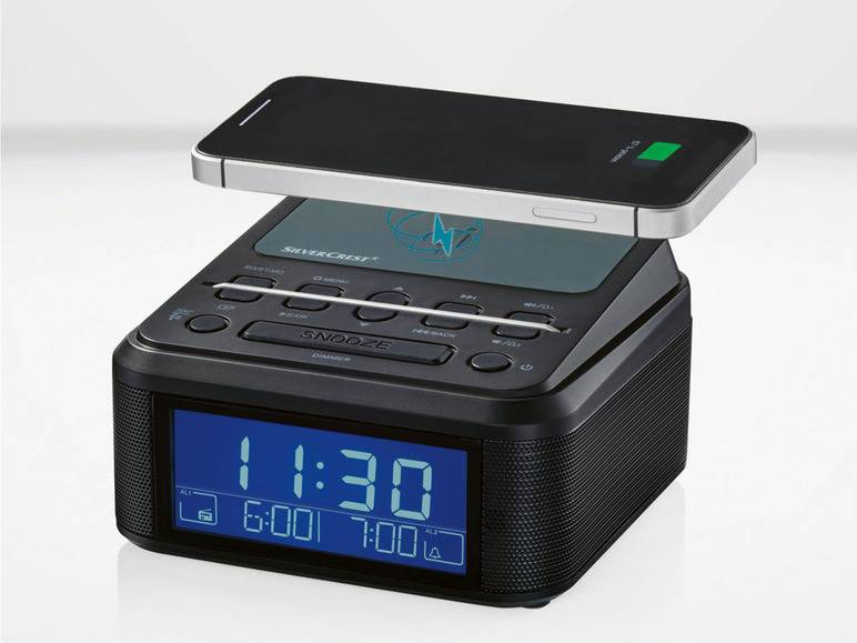 SILVERCREST® Uhrenradio, mit Qi Ladung, DAB+, Bluetooth Neuheiten