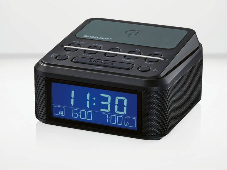 SILVERCREST® Uhrenradio, mit Qi Ladung, DAB+, Bluetooth Neuheiten