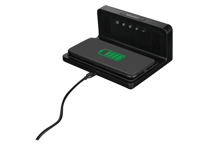 AURIOL® Digitaler Wecker, mit kabelloser Ladefunktion Kauf eins, bekomm eins gratis