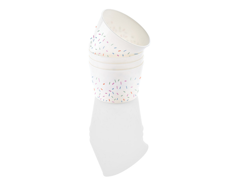 ERNESTO® Eisbecher-Set \ Sundae-Waffelbecher-Set \ Trinkbecher-Set, BPA-frei Sonderangebot der Fabrik