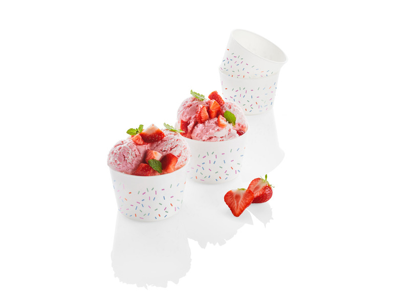 ERNESTO® Eisbecher-Set \ Sundae-Waffelbecher-Set \ Trinkbecher-Set, BPA-frei Sonderangebot der Fabrik