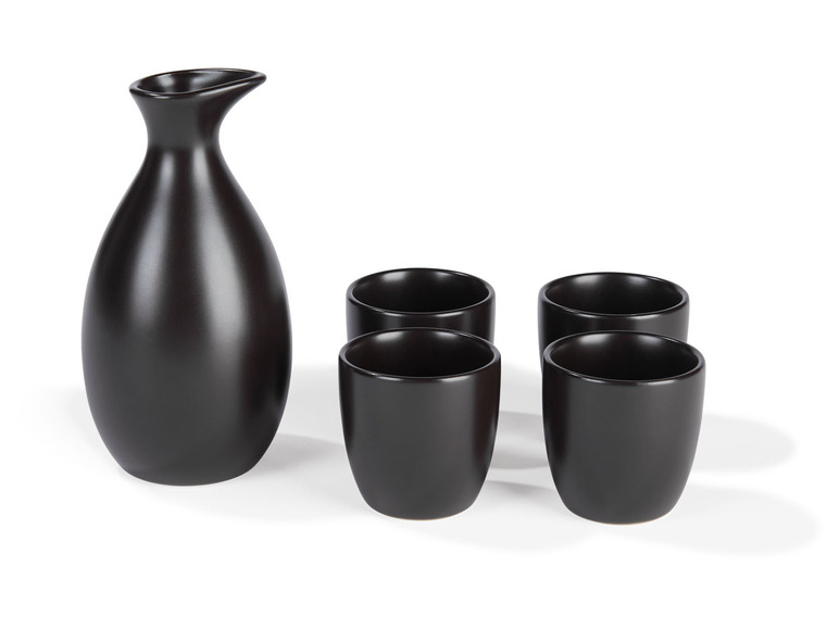 ERNESTO® Sake-Set, 5-teilig, Steingut 50% Rabatt für begrenzte Zeit