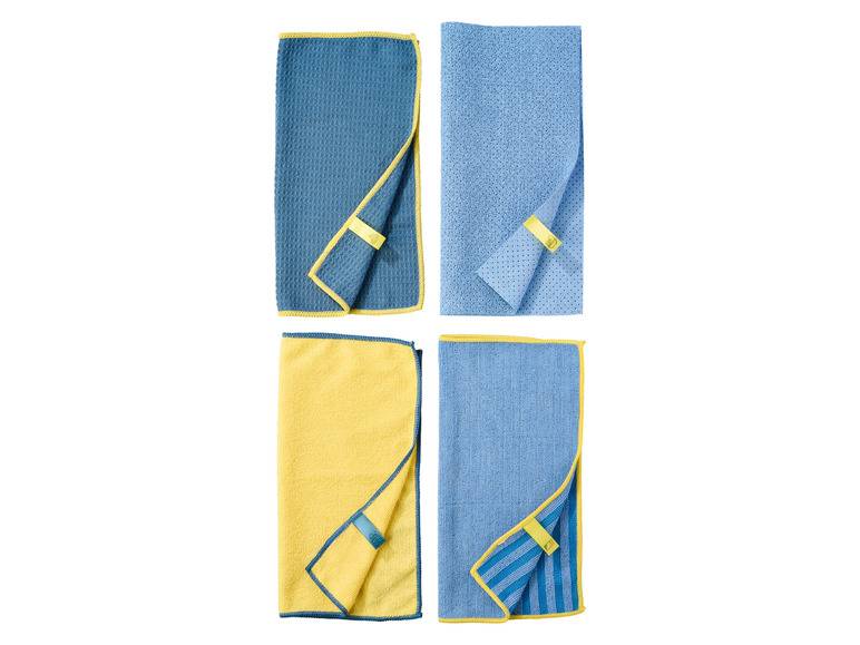 LIVARNO home Mikrofasertücher-Set, 4 Stück Rabatt