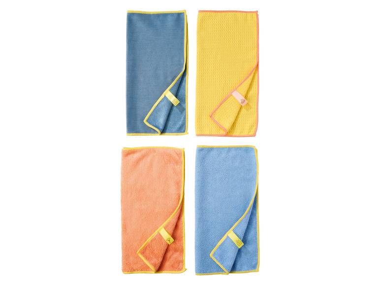 LIVARNO home Mikrofasertücher-Set, 4 Stück Rabatt