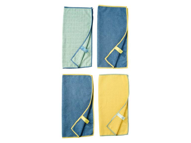 LIVARNO home Mikrofasertücher-Set, 4 Stück Rabatt