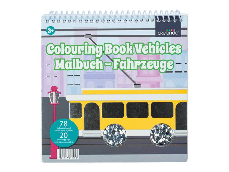 crelando® Malbuch, mit Pailletten und Stickern Cyber Monday