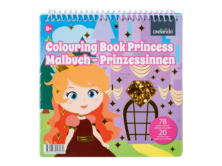 crelando® Malbuch, mit Pailletten und Stickern Cyber Monday