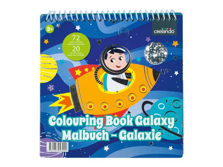 crelando® Malbuch, mit Pailletten und Stickern Cyber Monday