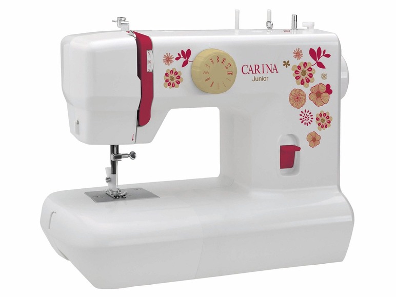 Carina Mechanische Nähmaschine »Junior«, Einsteigermodell, 6 Stichprogramme, mit Hülle Kauf eins, bekomm eins gratis