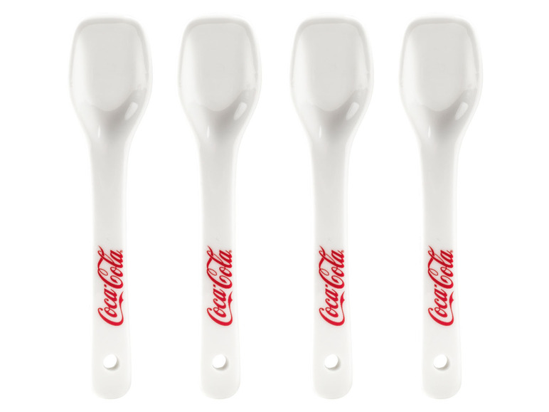 Coca Cola Eisbecher mit Löffeln, 4er Set VIP-Rabatte