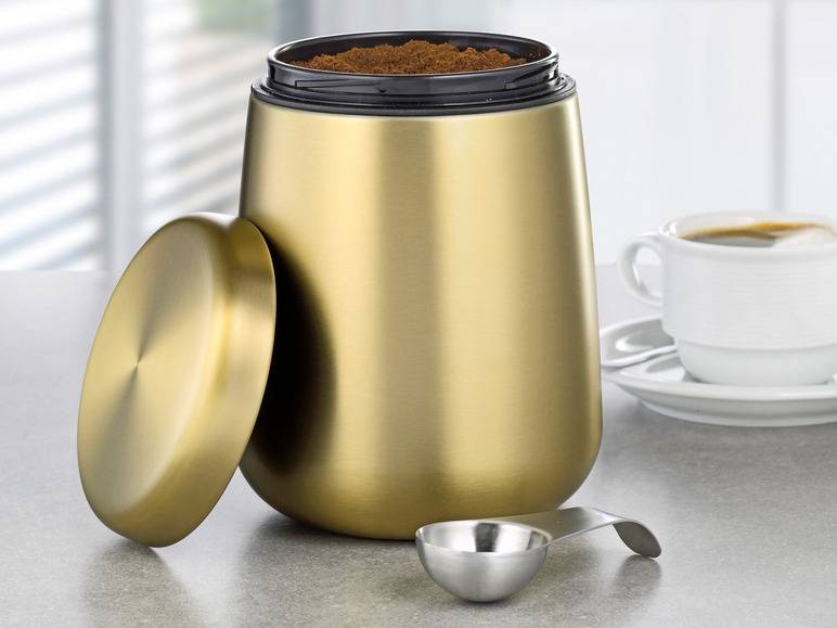 Esmeyer Kaffee-/ Vorratsdose Edelstahl inkl. Löffel im Deckel Bis zu 65% Rabatt