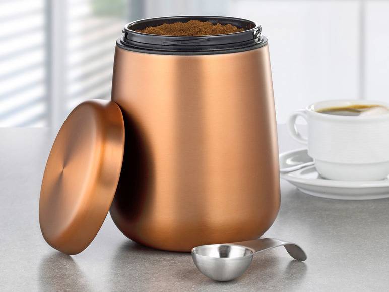 Esmeyer Kaffee-/ Vorratsdose Edelstahl inkl. Löffel im Deckel Bis zu 65% Rabatt