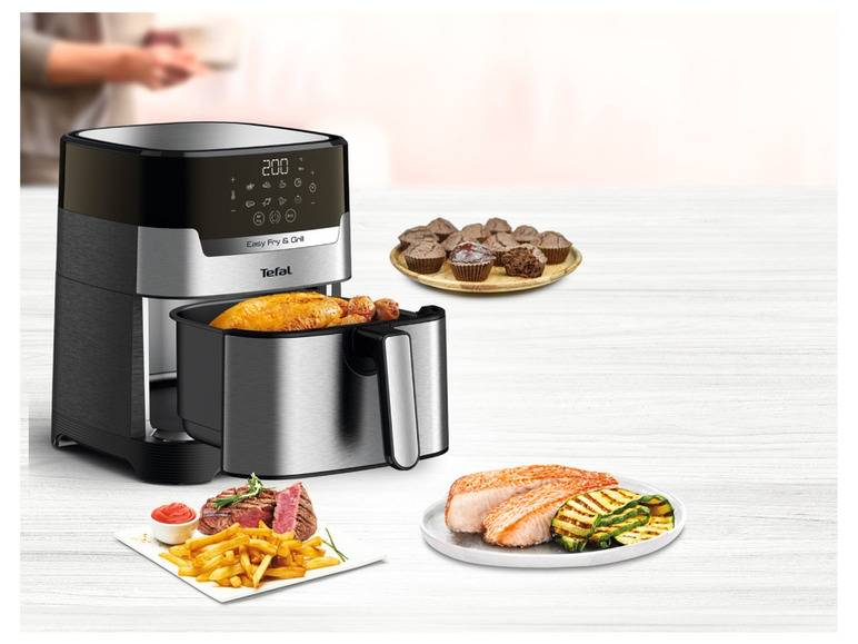 Tefal Heißluftfritteuse »Easy Fry & Grill XL Deluxe EY505D«, 1.550 W 50% Rabatt für begrenzte Zeit