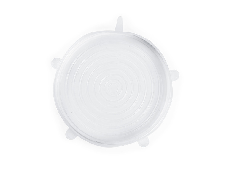 GOURMETmaxx Flexible Silikondeckel, 12 Stück , transparent Blitzverkäufe
