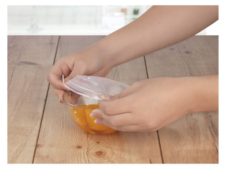 GOURMETmaxx Flexible Silikondeckel, 12 Stück , transparent Blitzverkäufe